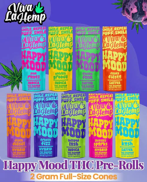 Viva La Hemp 2G THC Diamond Infused Pre rolls