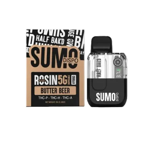 Half Bak’d SUMO Live Rosin Blend Disposable Vape Pen 5g - Dummy Vapes