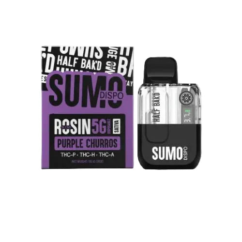 Half Bak’d SUMO Live Rosin Blend Disposable Vape Pen 5g - Dummy Vapes