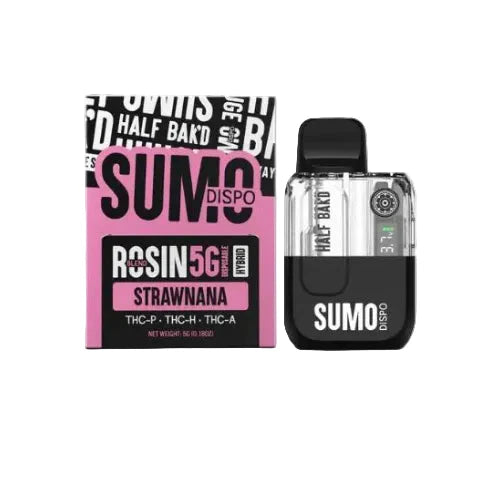 Half Bak’d SUMO Live Rosin Blend Disposable Vape Pen 5g - Dummy Vapes