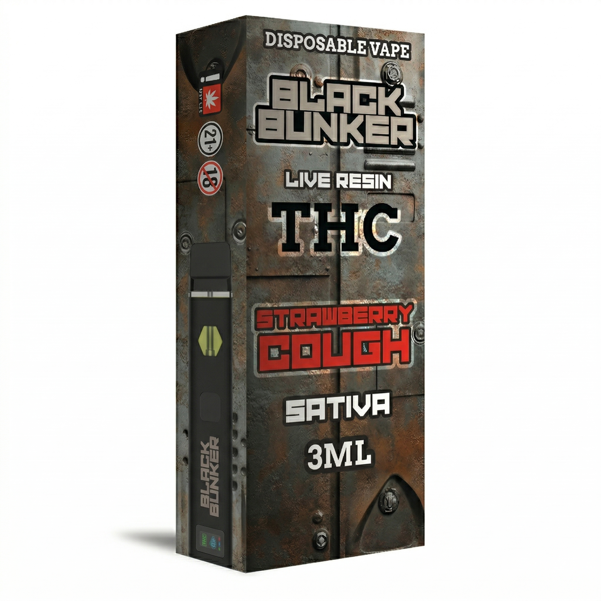 Black Bunker Live Resin THCp Disposable Vape 3G - Dummy Vapes