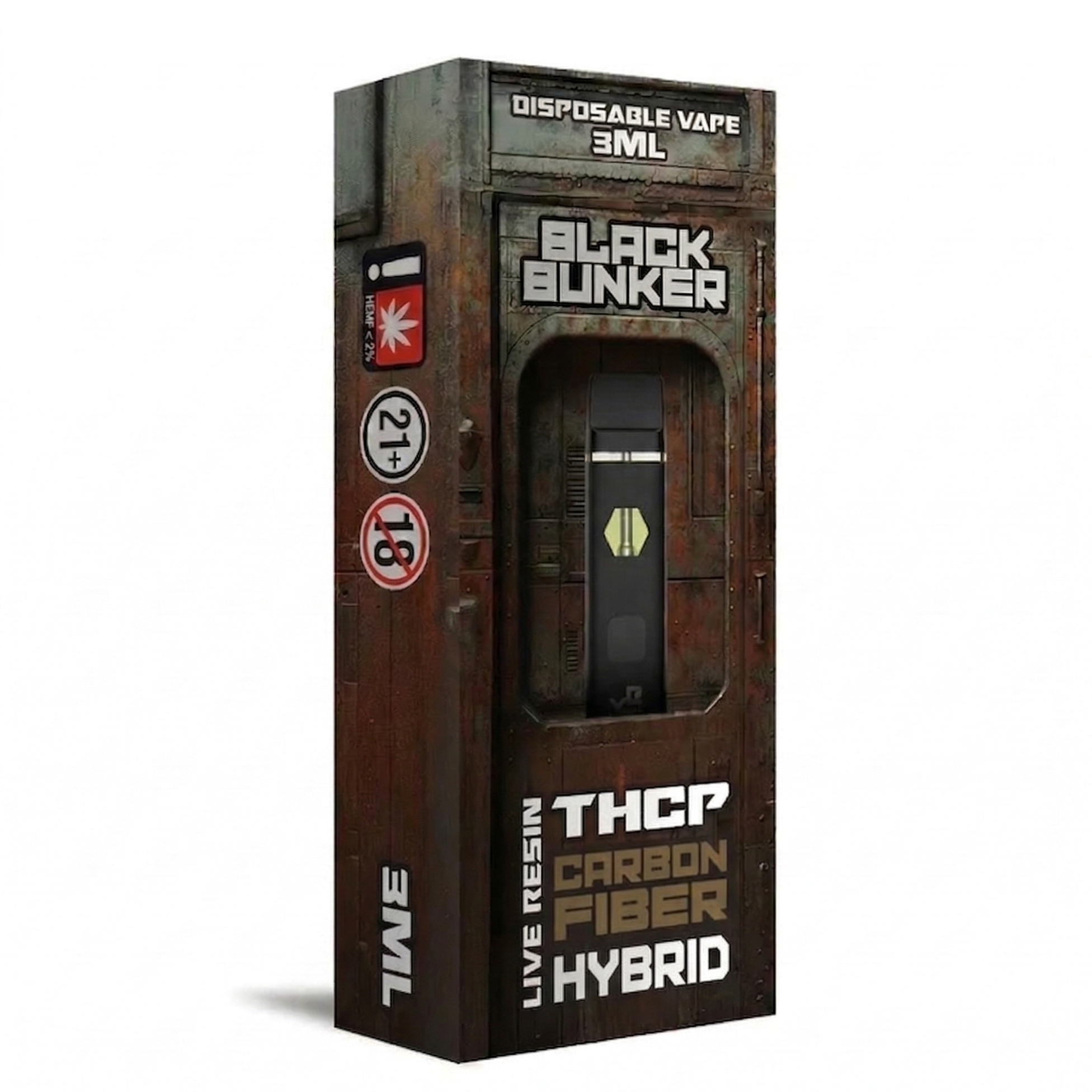 Black Bunker Live Resin THCp Disposable Vape 3G - Dummy Vapes