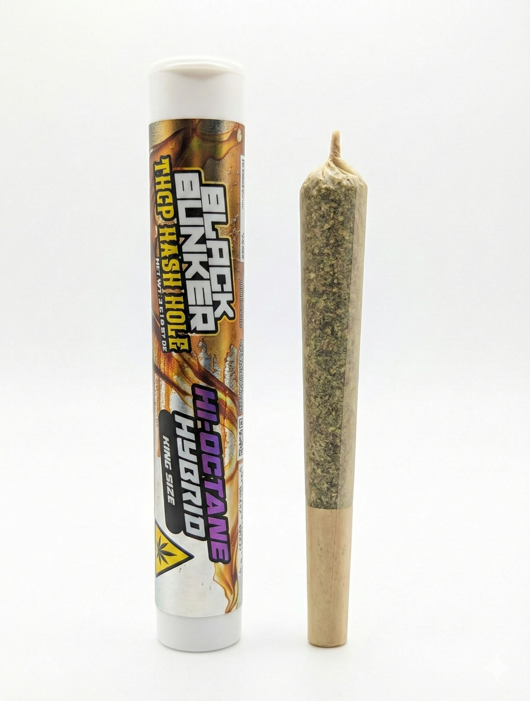 Black Bunker Hash Hole THC Pre Rolls 2G (1Ct) - Dummy Vapes