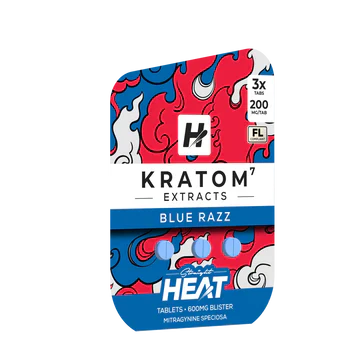 Heat Kratom Extract Tablets 200MG (3Ct) - Dummy Vapes