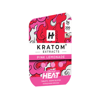 Heat Kratom Extract Tablets 200MG (3Ct) - Dummy Vapes