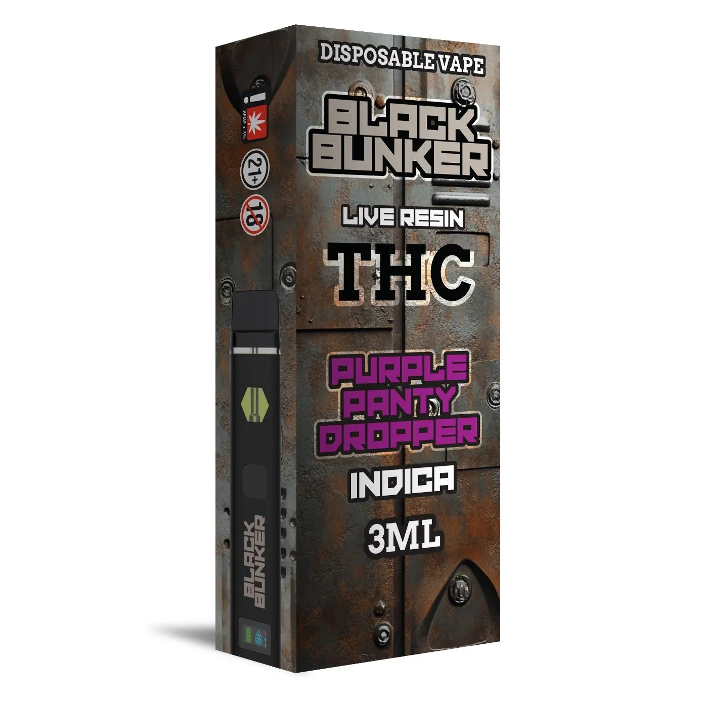 Black Bunker Live Resin THCp Disposable Vape 3G - Dummy Vapes