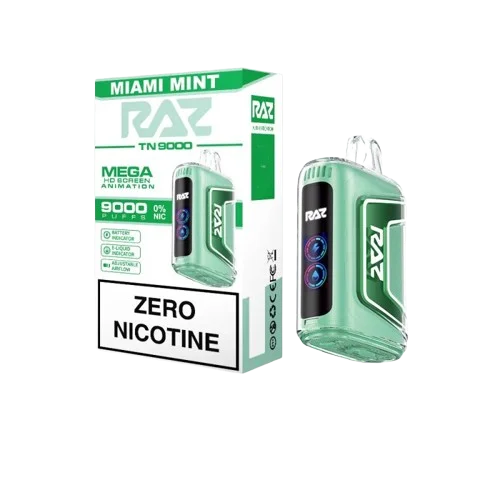 RAZ TN9000 0% Zero Nicotine Disposable Vape - Dummy Vapes
