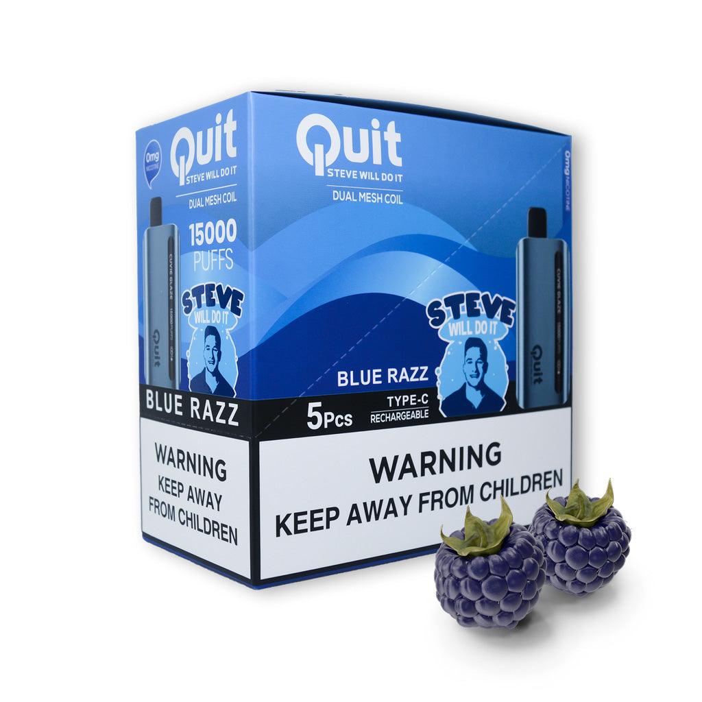 Quit- Steve Will Do It! Cuvie Glaze (0% Nicotine) - 5 Pack - Dummy Vapes