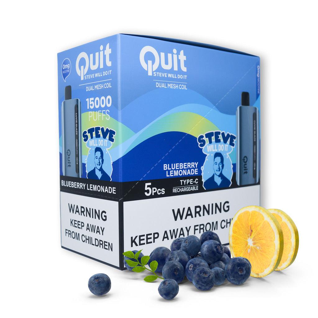 Quit- Steve Will Do It! Cuvie Glaze (0% Nicotine) - 5 Pack - Dummy Vapes