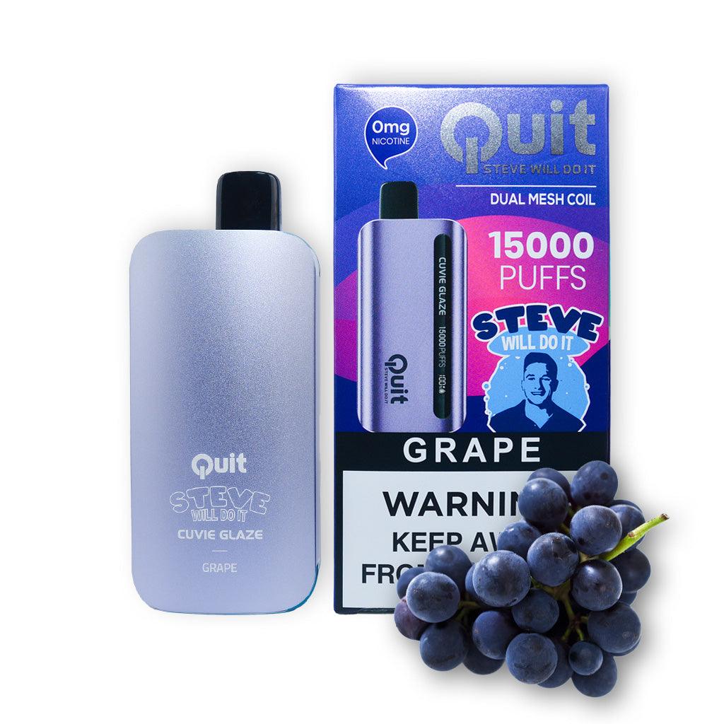 Quit- Steve Will Do It! Cuvie Glaze (0% Nicotine) - Dummy Vapes