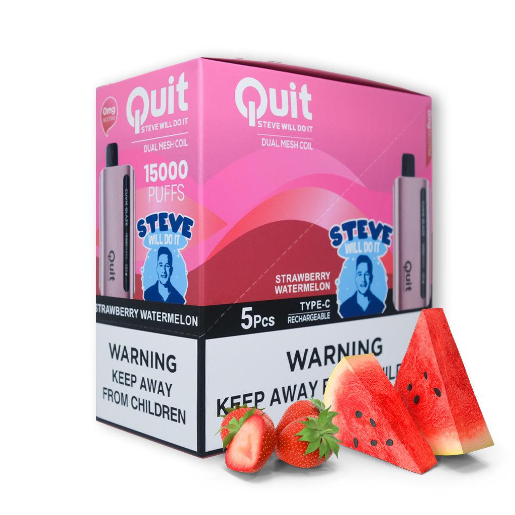 Quit- Steve Will Do It! Cuvie Glaze (0% Nicotine) - 5 Pack - Dummy Vapes
