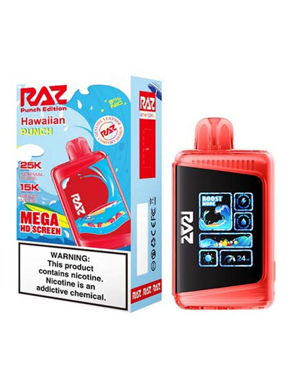 RAZ DC25000 Disposable Vape with Full Color Animation - Dummy Vapes