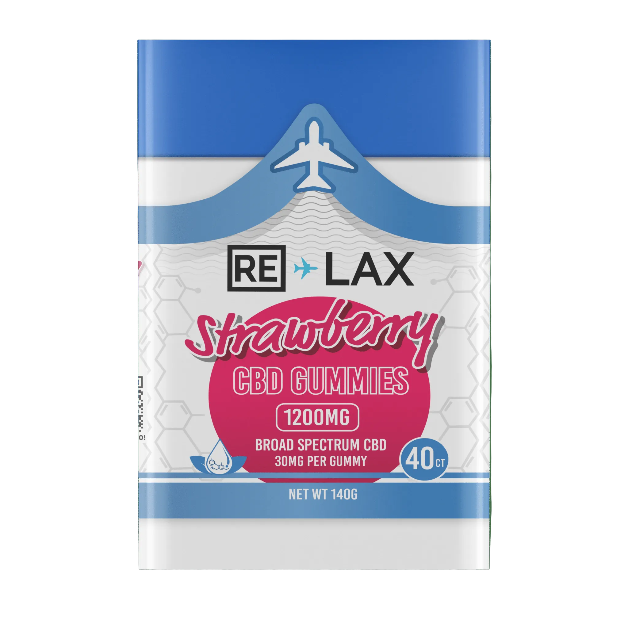 RE LAX Broad Spectrum CBD Gummies 1200MG (40Ct) - Dummy Vapes