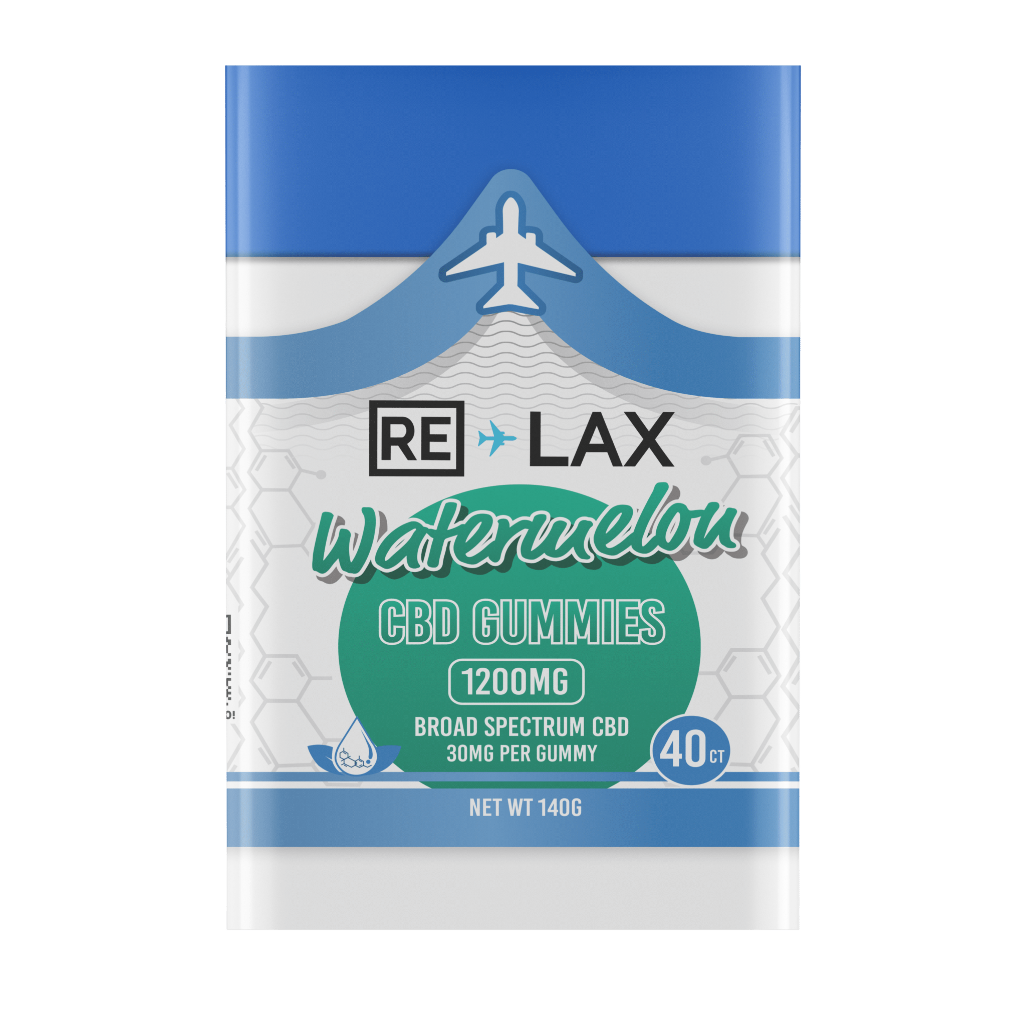 RE LAX Broad Spectrum CBD Gummies 1200MG (40Ct)