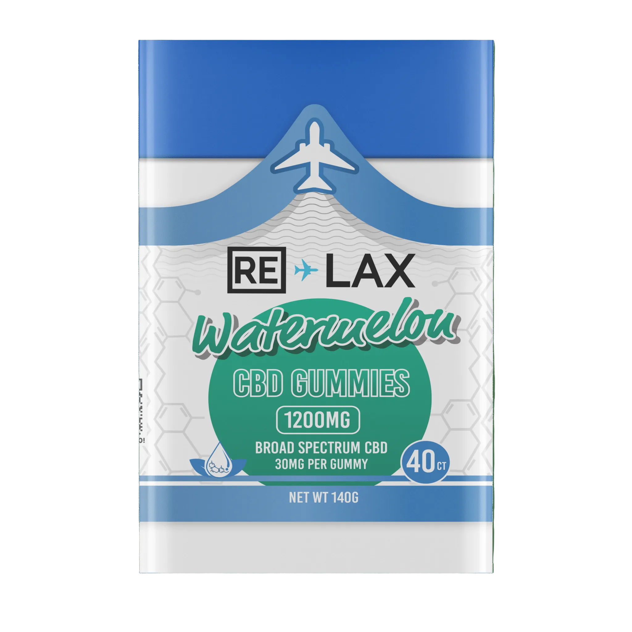 RE LAX Broad Spectrum CBD Gummies 1200MG (40Ct) - Dummy Vapes