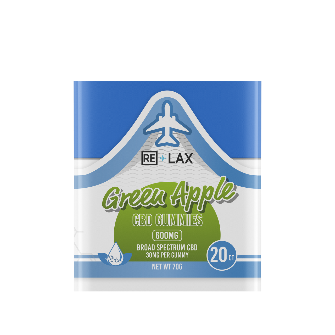 RE LAX Broad Spectrum CBD Gummies 600MG (20Ct)