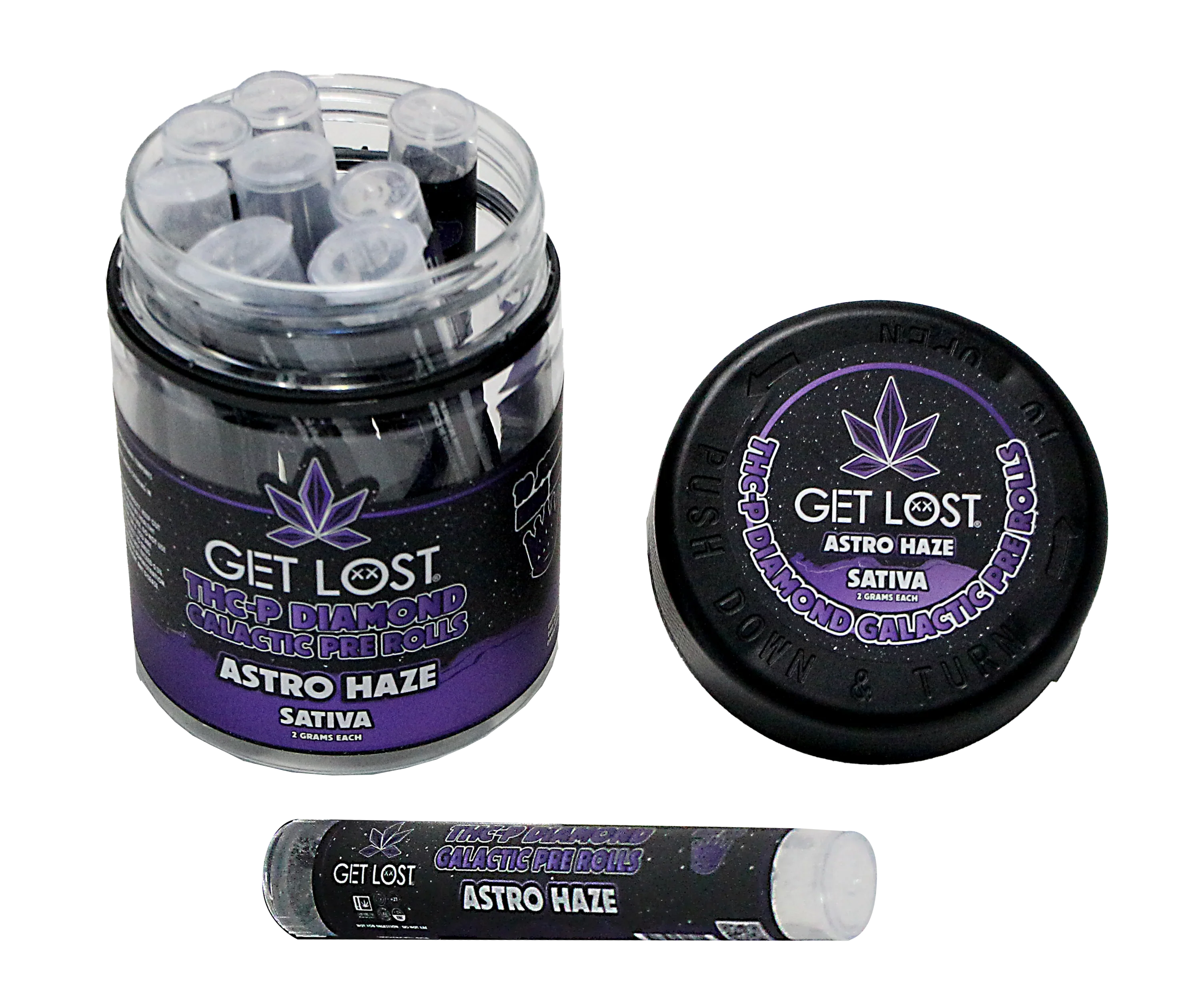 Get Lost THCp Diamond Galactic Pre Rolls 2G (1ct)