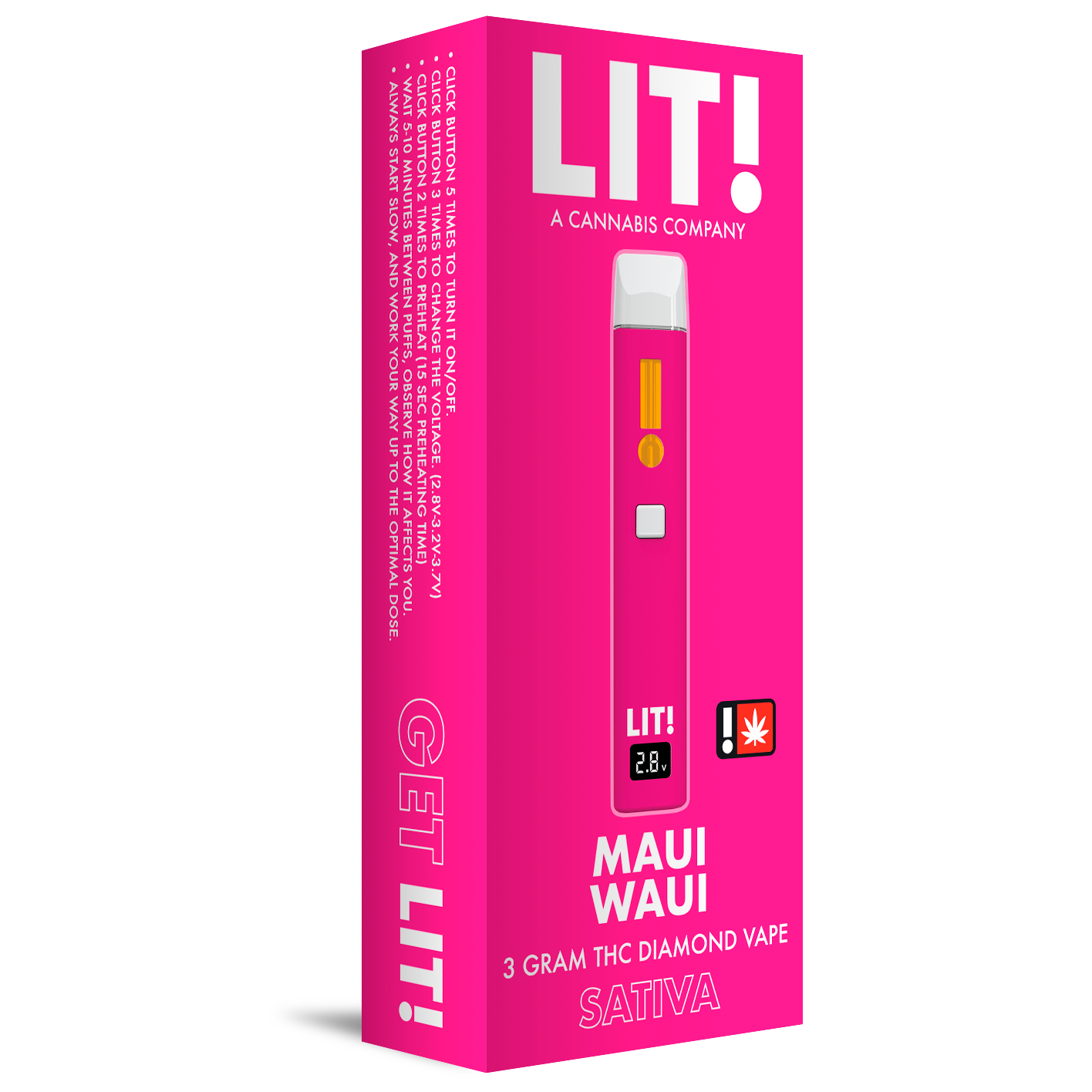 LIT! THC Diamond Disposable Vape 3G - Dummy Vapes