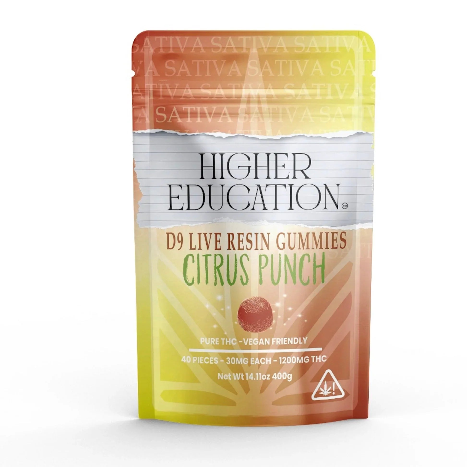 Higher Education D9 Live Resin Gummies 1200MG (40Ct) - Dummy Vapes