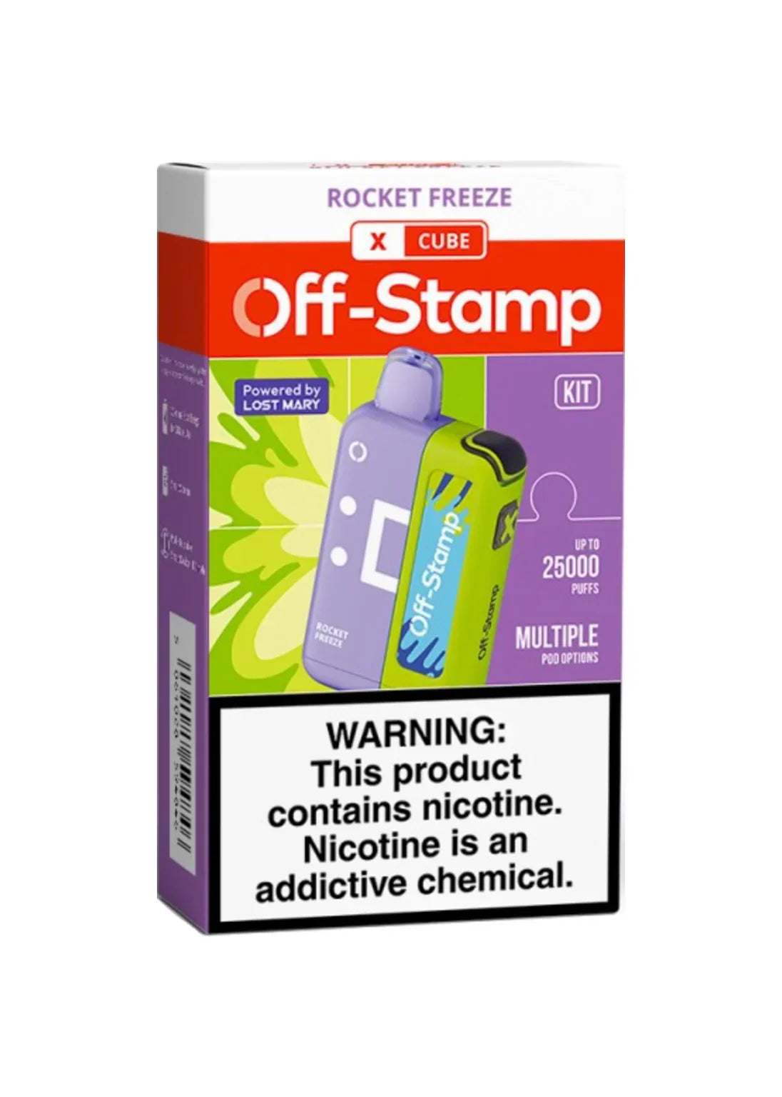 Off Stamp X-Cube 250000 Puff Disposable Vape Kit - Dummy Vapes