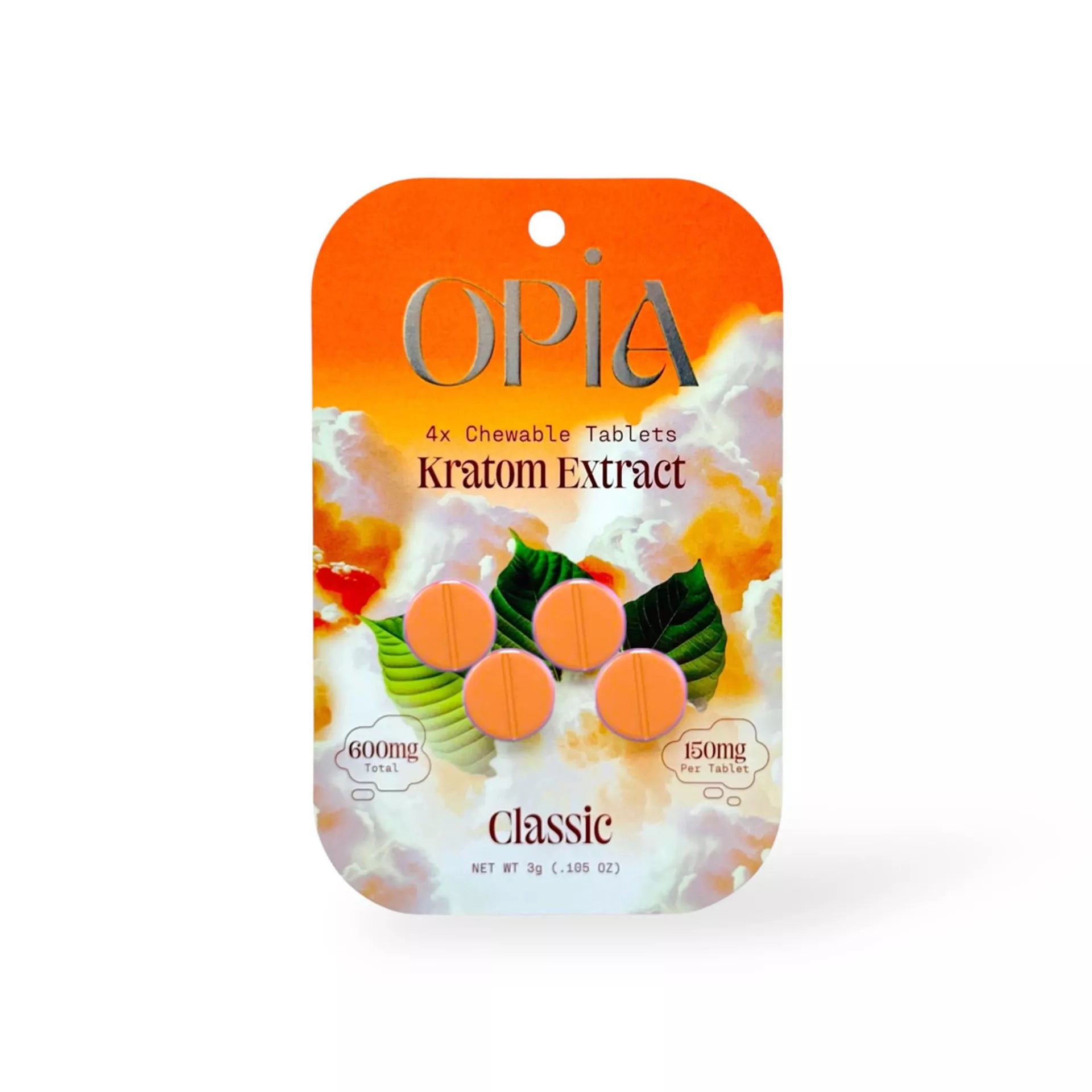 OPIA Mitragynine Kratom Extract Tablets 600MG (4Ct) - Dummy Vapes