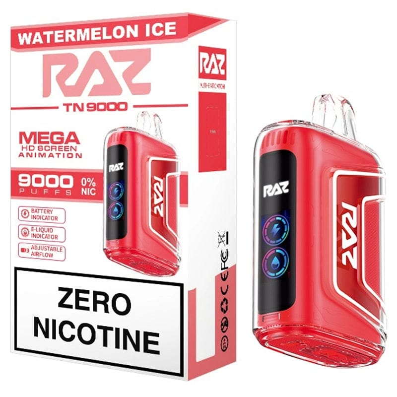 RAZ TN9000 0% Zero Nicotine Disposable Vape - Dummy Vapes