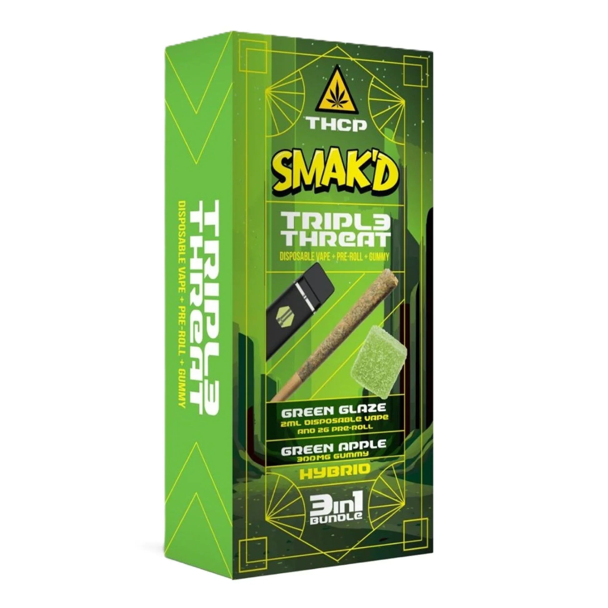 Smak'd Triple Threat - Disposable Pre Roll & Gummy Kit - Dummy Vapes