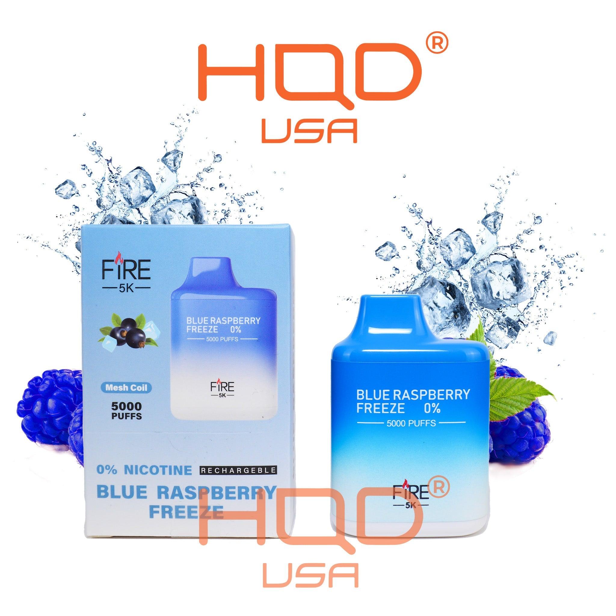 FIRE 5k Rechargeable ZERO Nicotine - hqdtechusa
