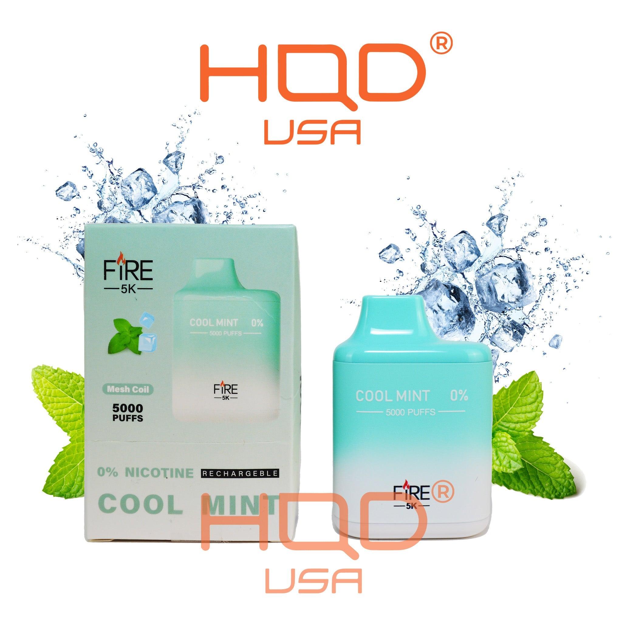 FIRE 5k Rechargeable ZERO Nicotine - hqdtechusa