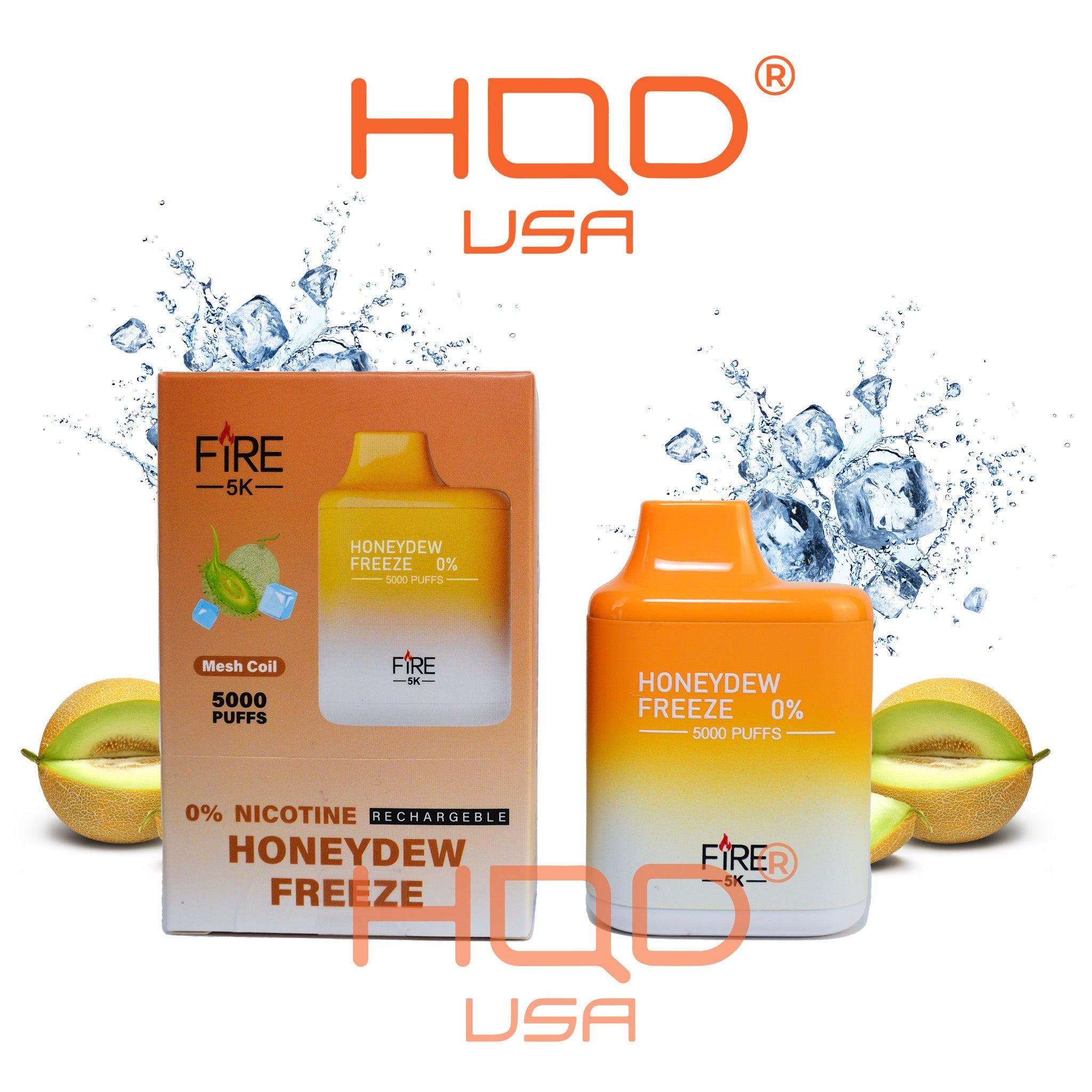 FIRE 5k Rechargeable ZERO Nicotine - hqdtechusa