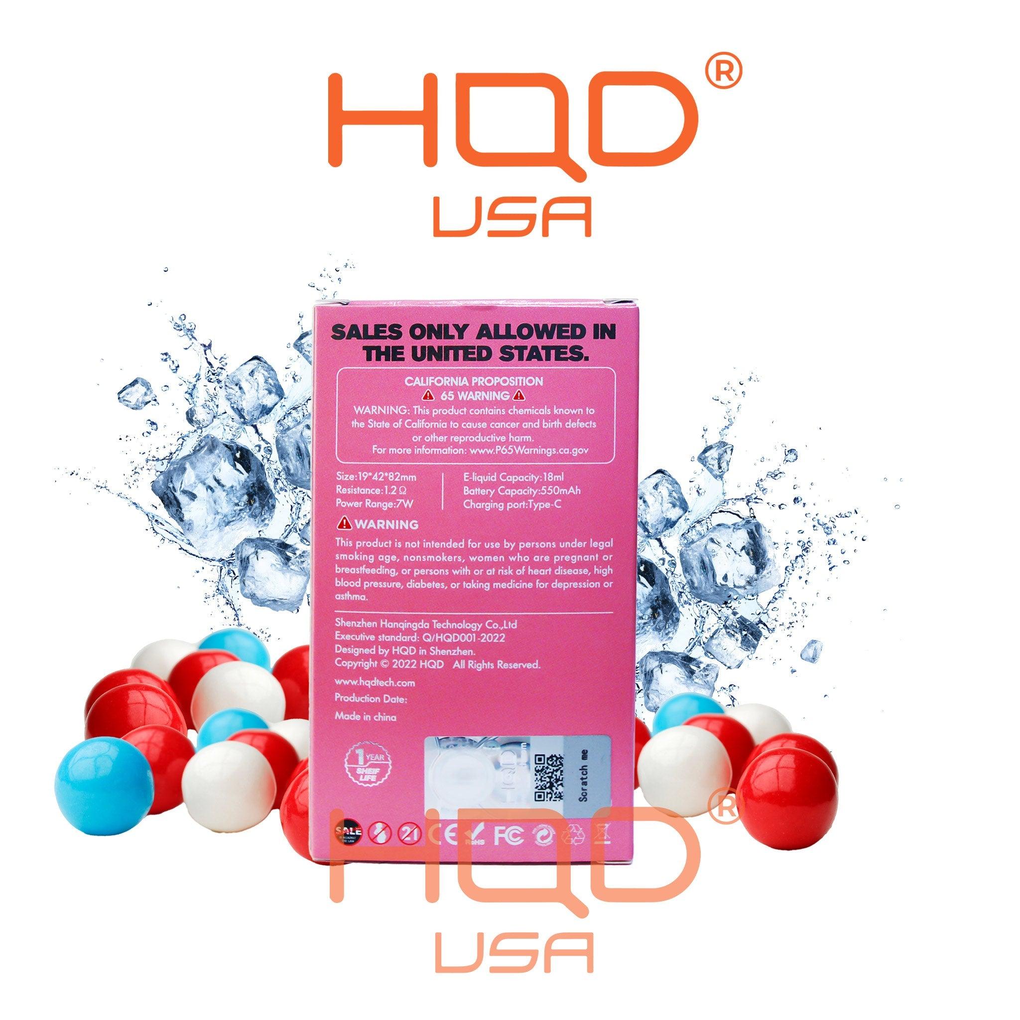HQD Bar Brick (5 Pieces) Disposable Vape 5% Nicotine - hqdtechusa