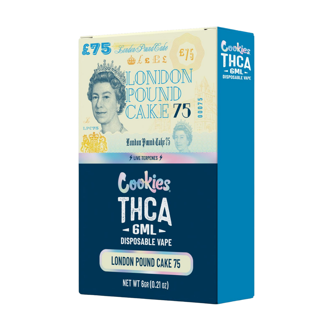 Cookies THCa 6 Gram Disposable Vape - London Pound Cake 75