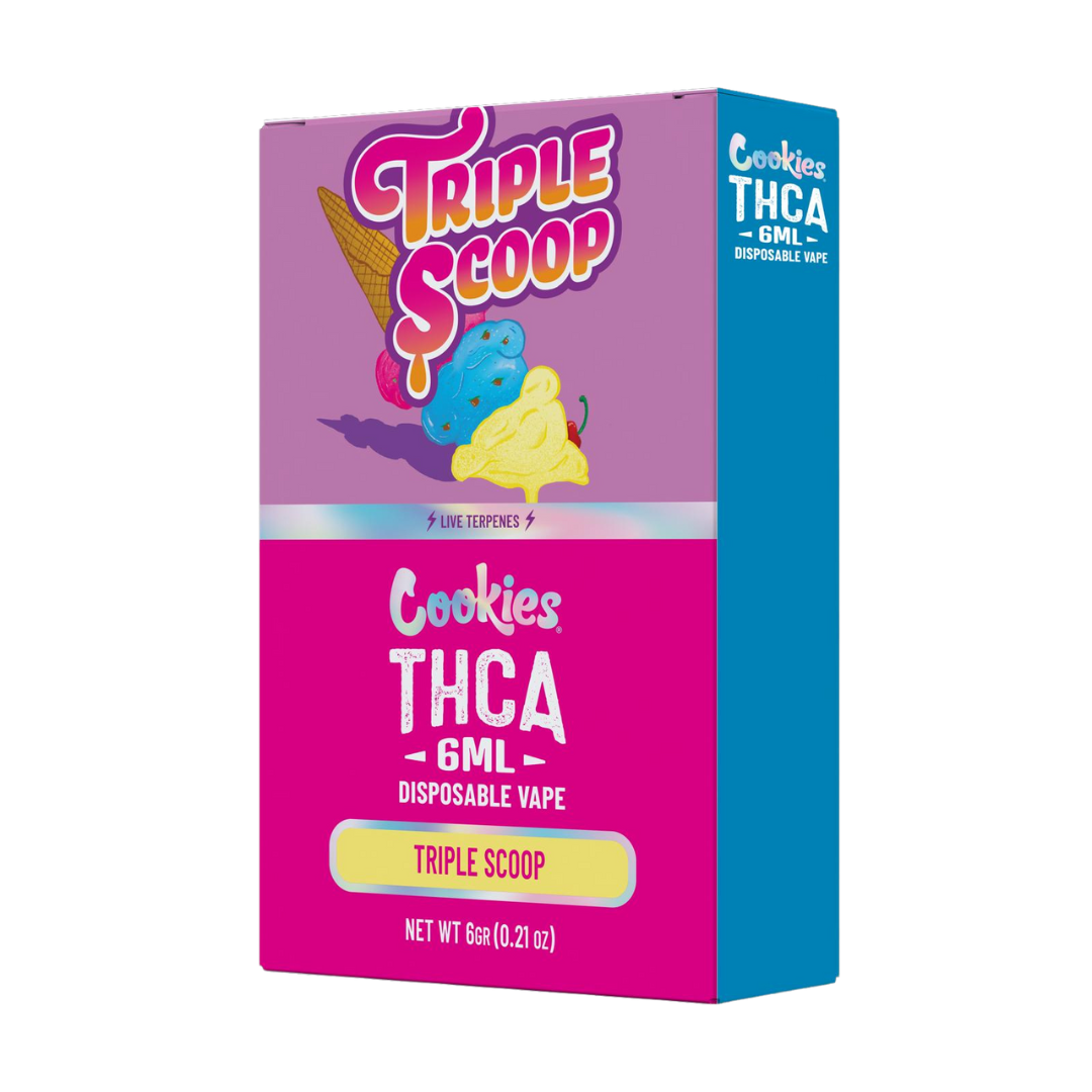 Cookies THCa 6 Gram Disposable Vape - Triple Scoop
