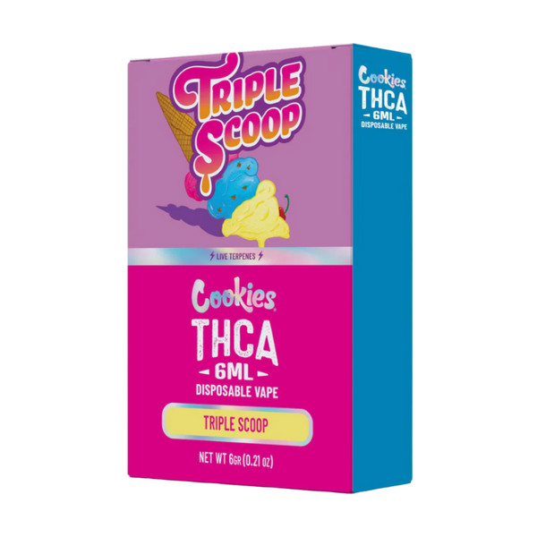 Cookies THCa 6 Gram Disposable Vape Triple Scoop