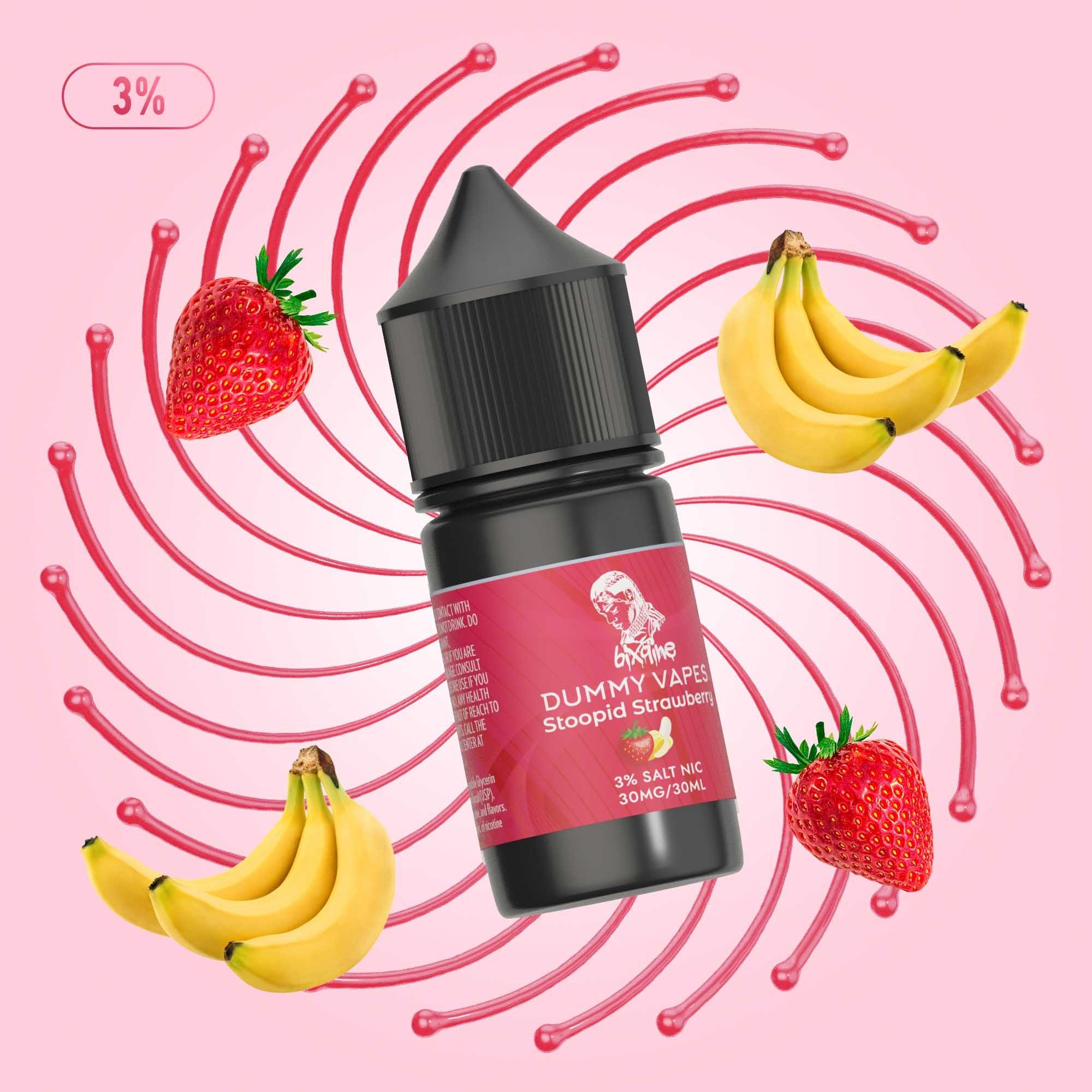 Dummy Vapes 3% Nicotine Salt E-Liquid 30mL Bottle Dummy Vapes 3% Nicotine Salt E-Liquid 30mL Bottle