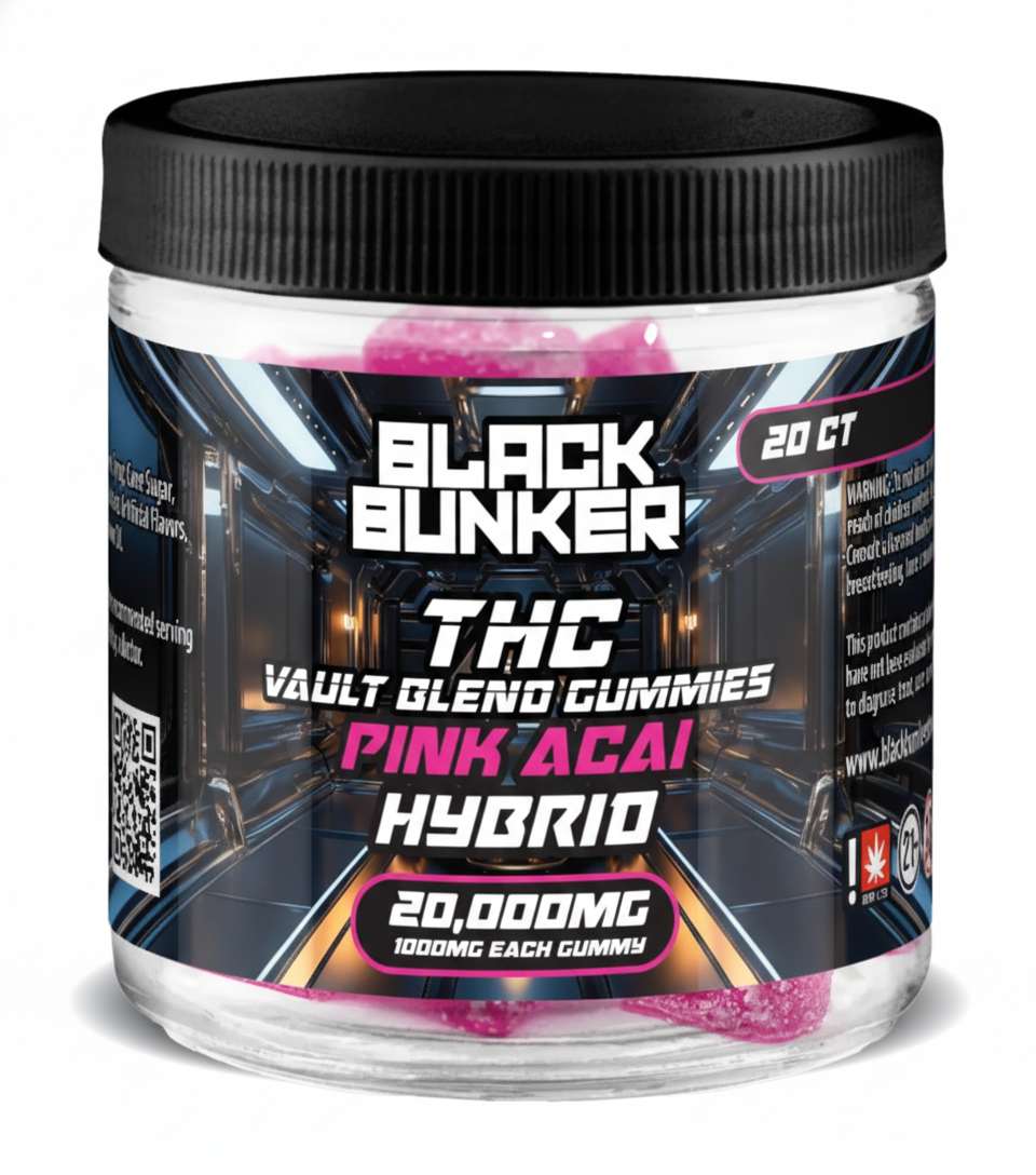 Black Bunker THC Vault Blend Gummies 20000MG (20Ct) - Dummy Vapes