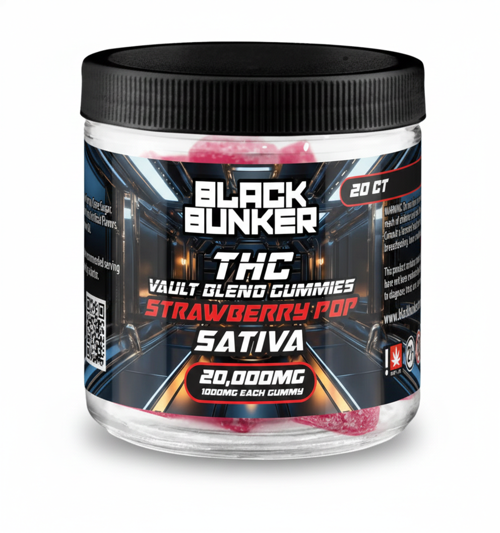 Black Bunker THC Vault Blend Gummies 20000MG (20Ct) - Dummy Vapes