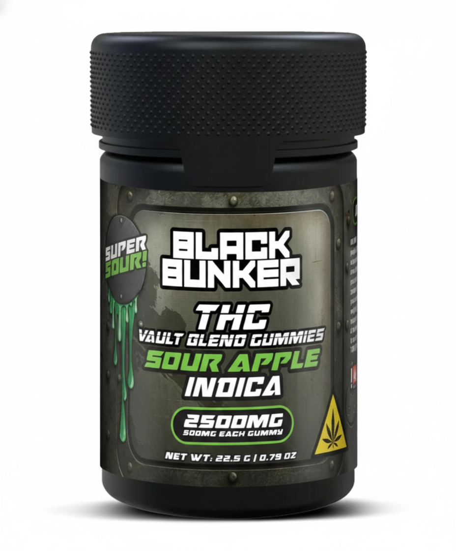 Black Bunker THC Vault Blend Gummies 2500MG (5Ct) - Dummy Vapes