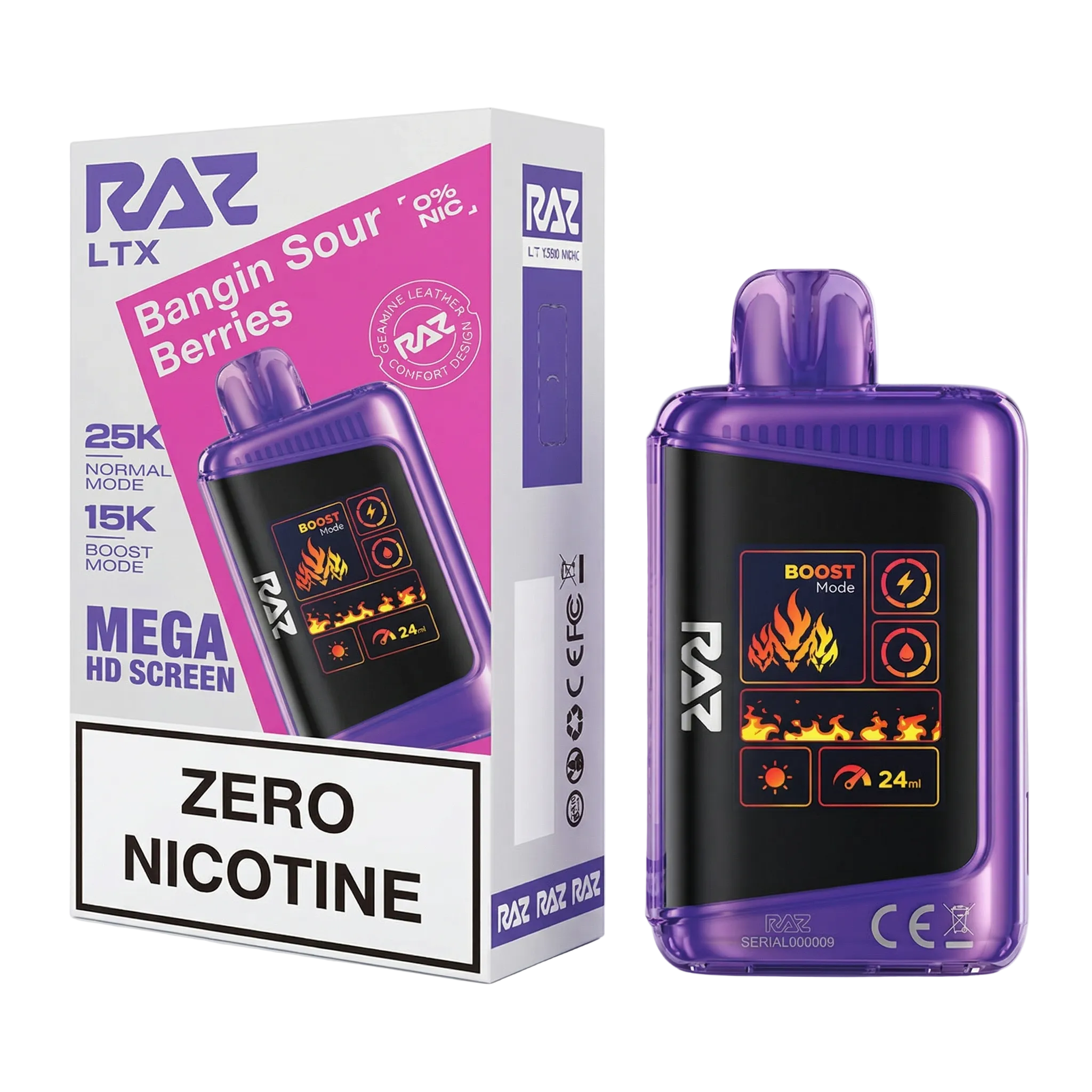RAZ LTX 25K Zero Nicotine Disposable Vape - Dummy Vapes