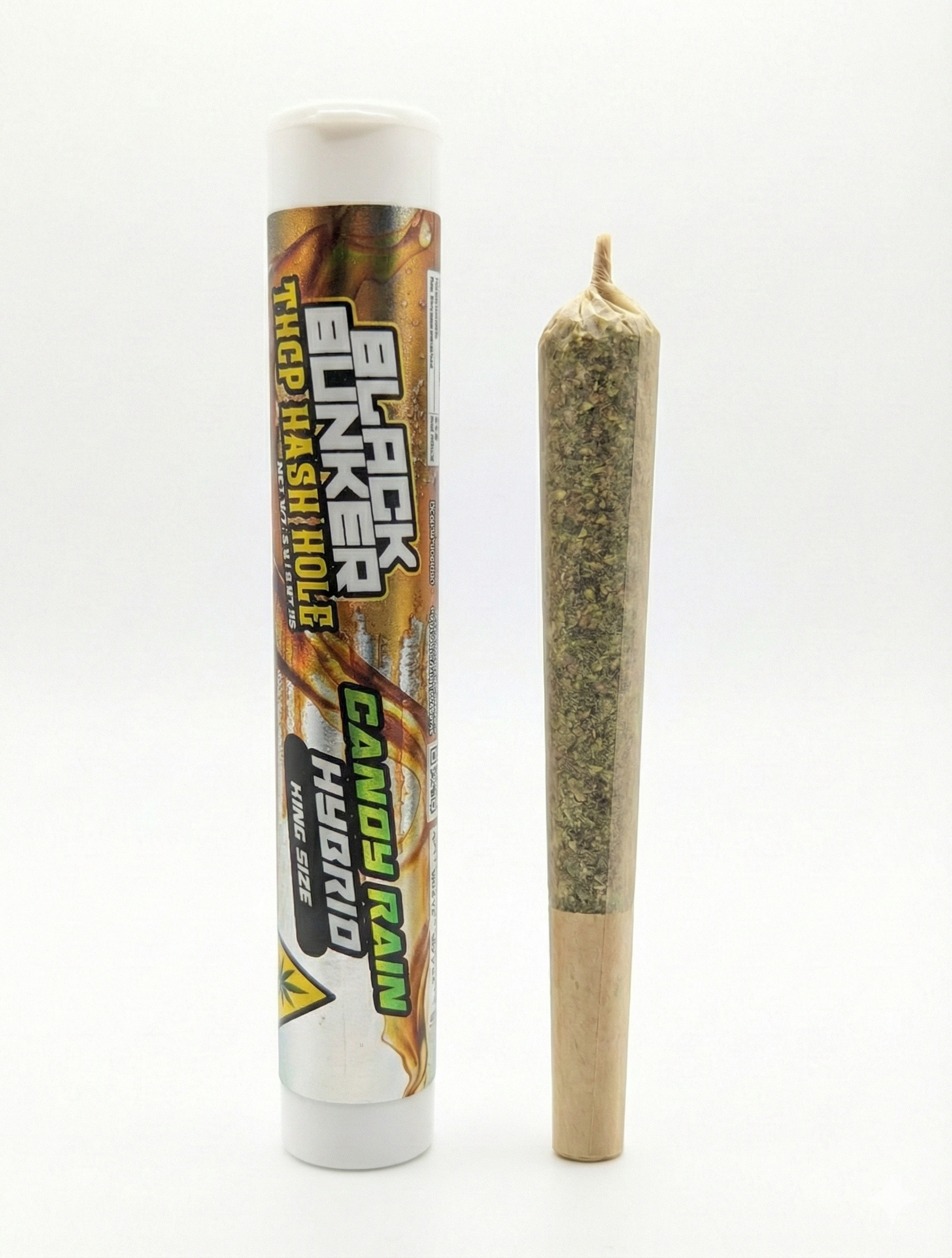 Black Bunker Hash Hole THC Pre Rolls 2G (1Ct) - Dummy Vapes