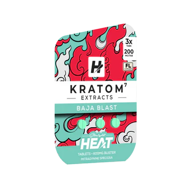 Heat Kratom Extract Tablets 200MG (3Ct) - Dummy Vapes