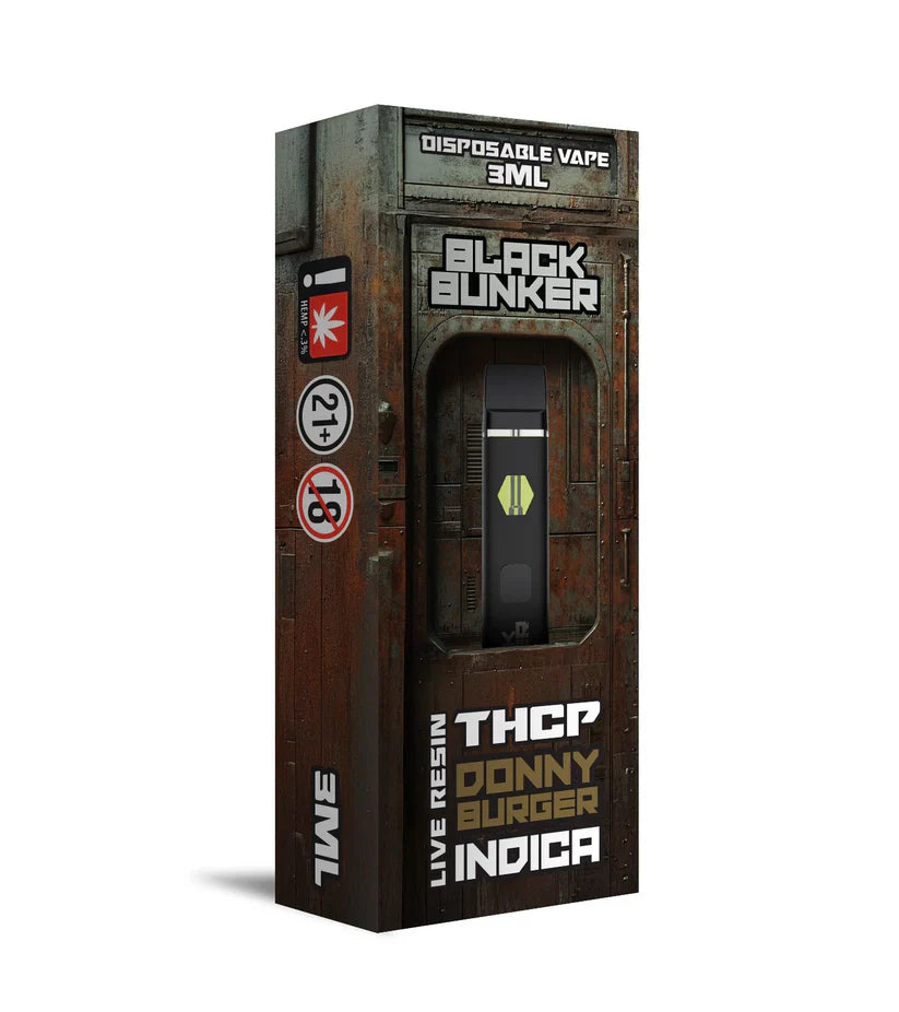 Black Bunker Live Resin THCp Disposable Vape 3G