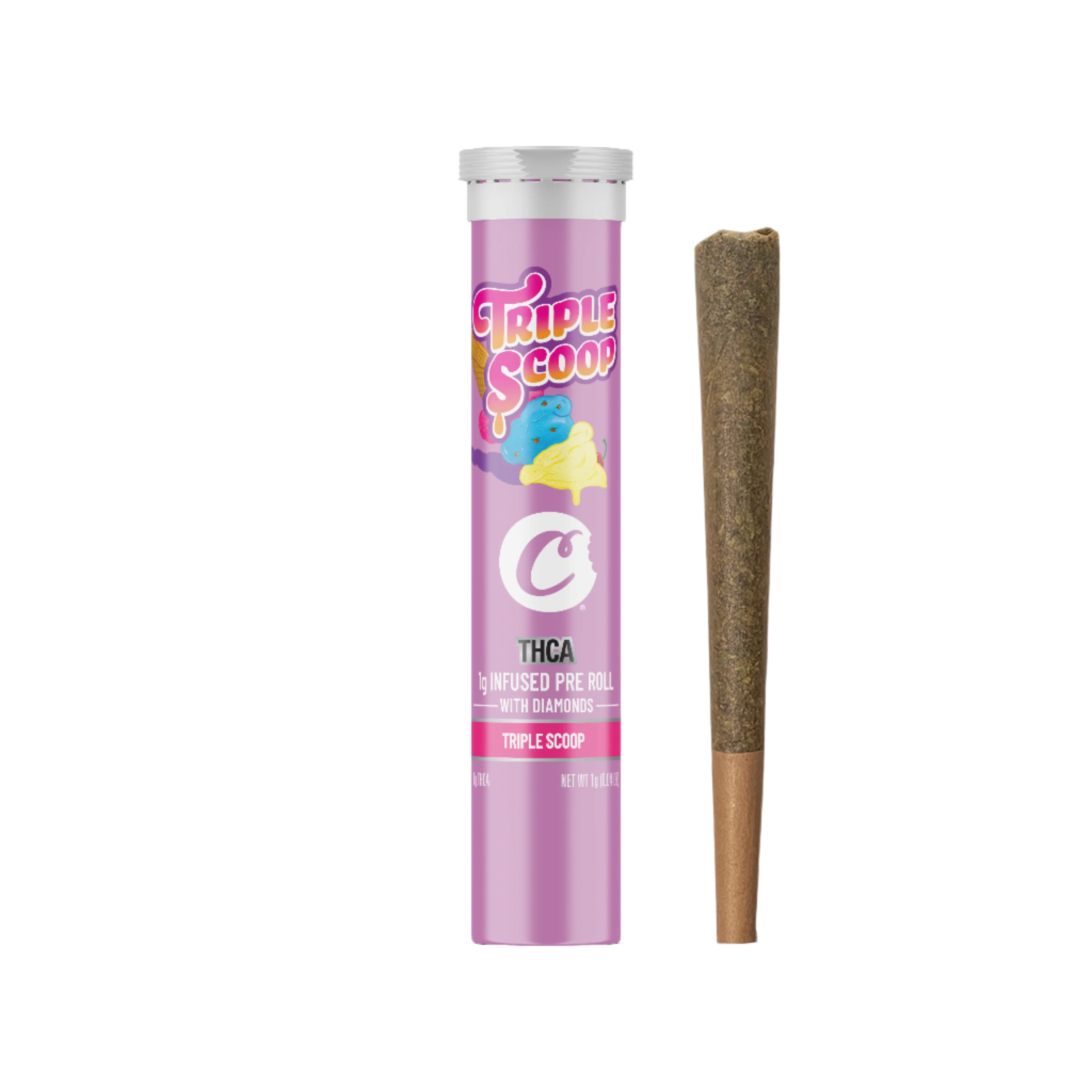 Cookies Diamond Infused Pre-Roll - Triple Scoop (1g)