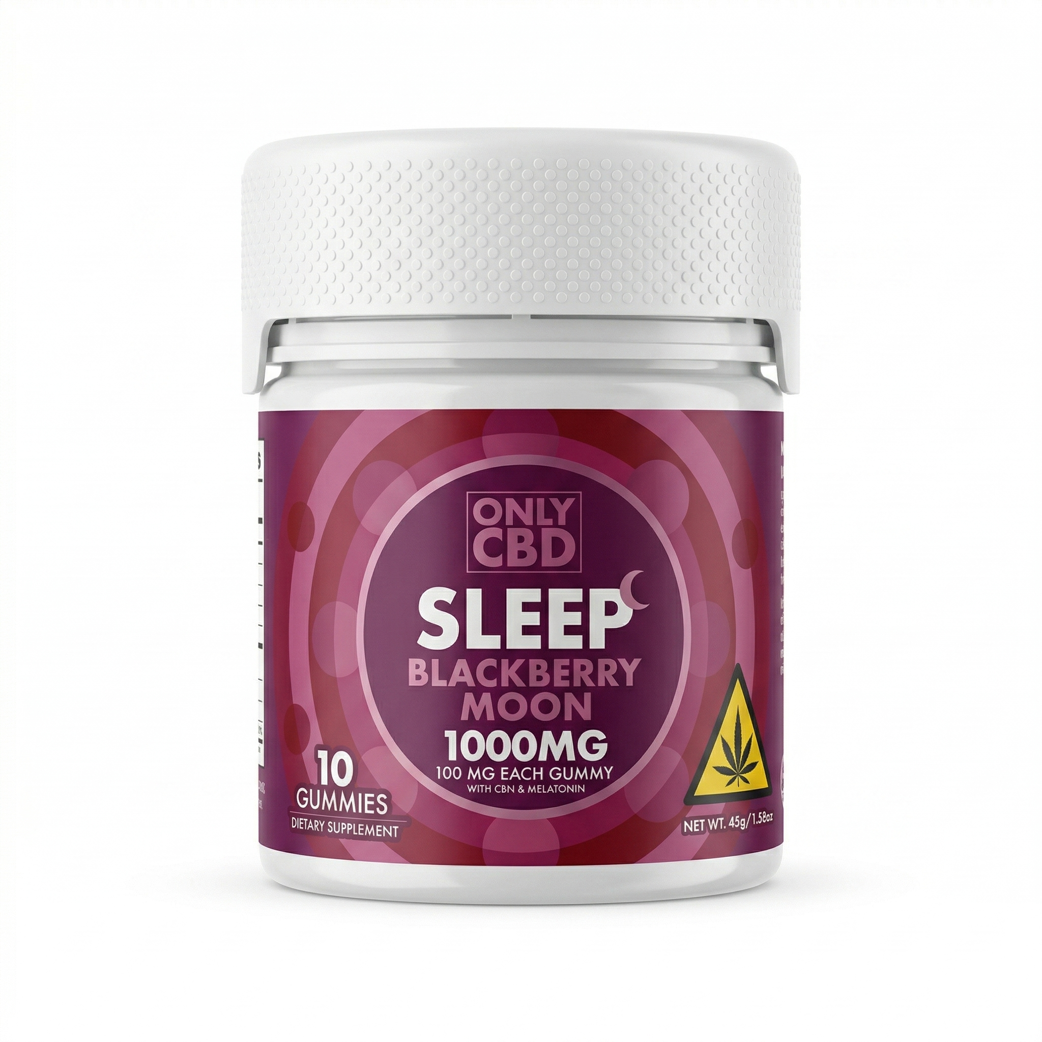 ONLY CBD Sleep Gummies 1000mg Blackberry Moon Jar