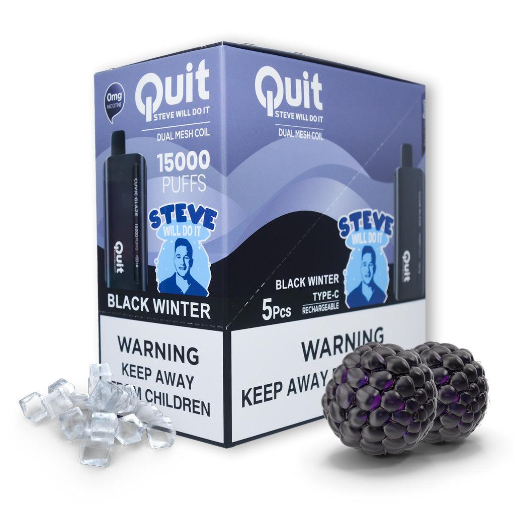 Quit- Steve Will Do It! Cuvie Glaze (0% Nicotine) - 5 Pack - Dummy Vapes