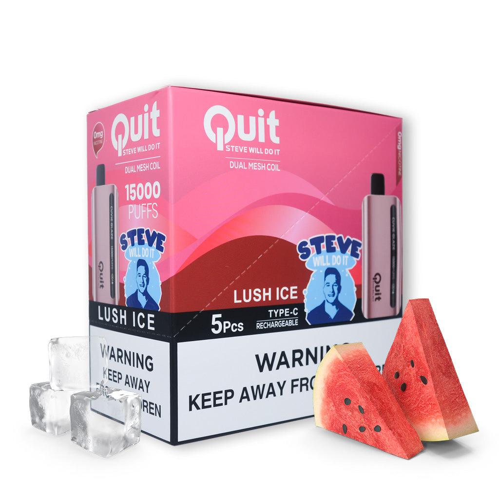 Quit- Steve Will Do It! Cuvie Glaze (0% Nicotine) - 5 Pack - Dummy Vapes