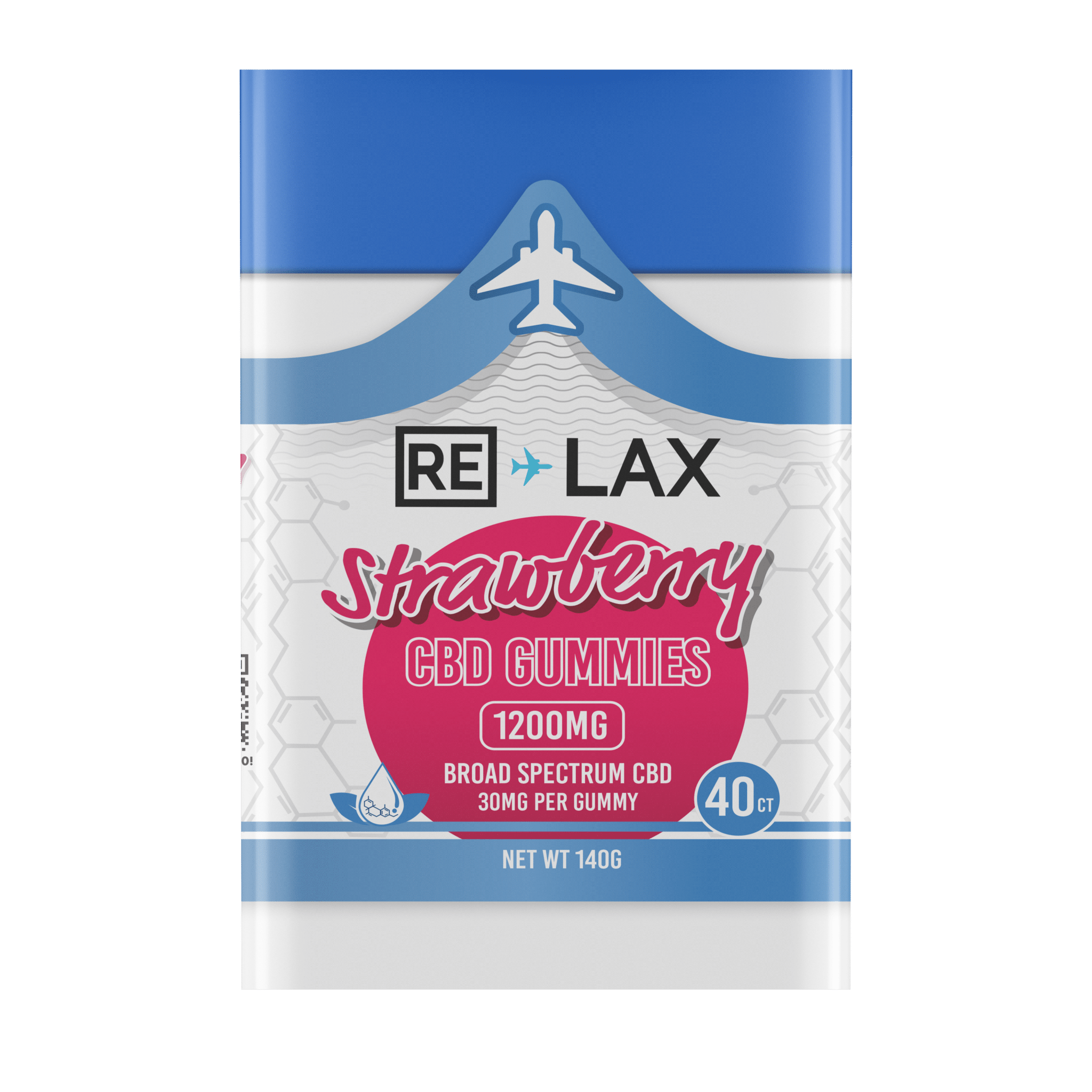 RE LAX Broad Spectrum CBD Gummies 1200MG (40Ct)