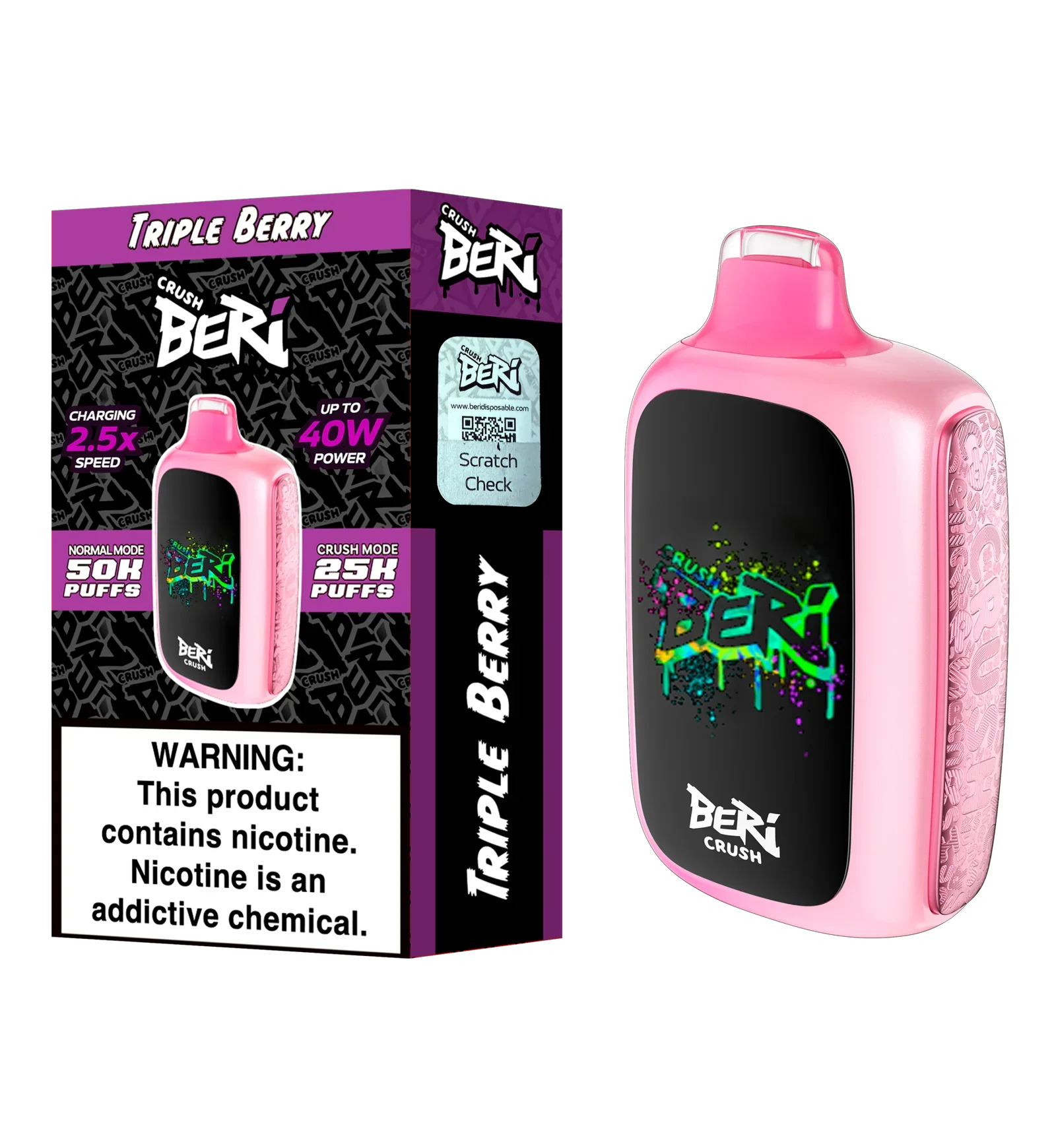 Beri Crush 50k Disposable Vape - Dummy Vapes