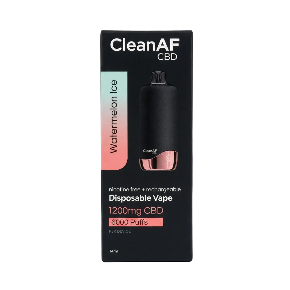 CleanAF CBD Disposable Vape 1200mg - Dummy Vapes
