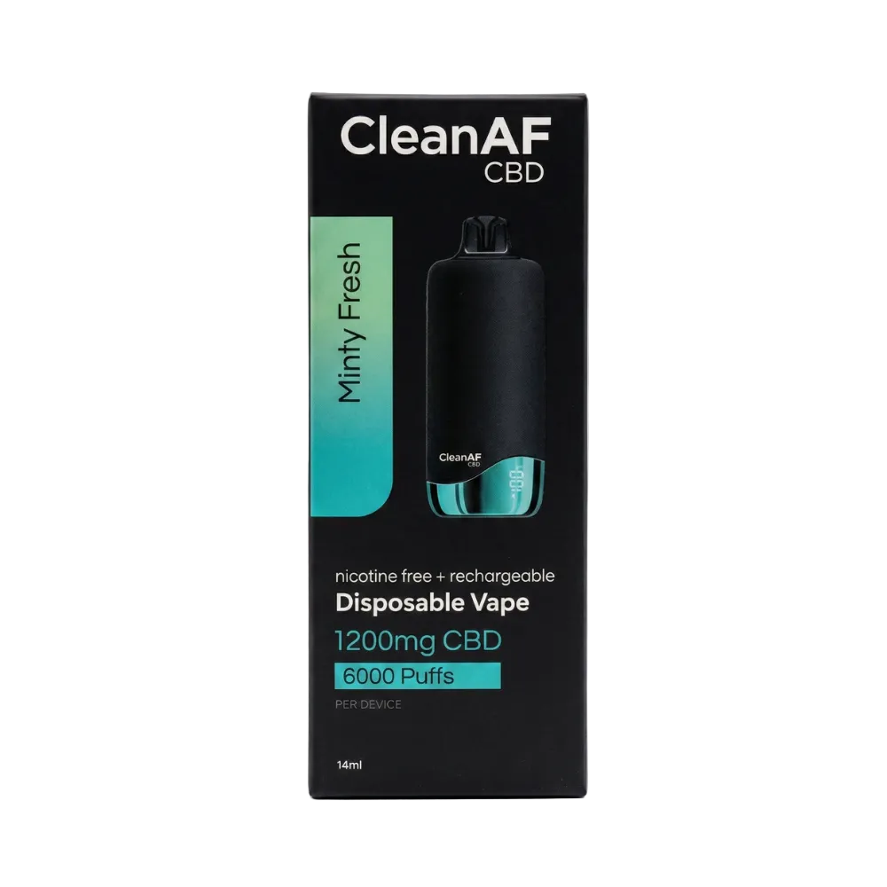 CleanAF CBD Disposable Vape 1200mg - Dummy Vapes